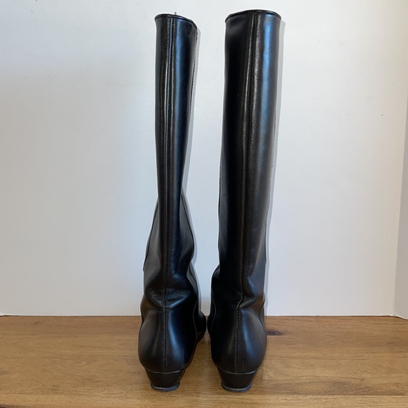 Loeffler Randall Black Matilde Tall Wedge Boots - Picture 8 of 15